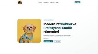 Keops Pet Kuaför Kurumsal Web Sitesi ve Özel Yazılım Projesi